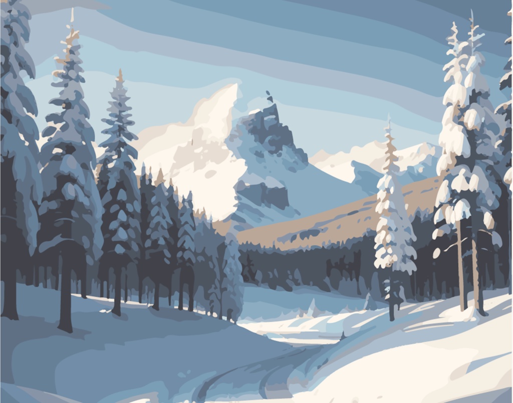 雪山・コテージ素材集 20枚