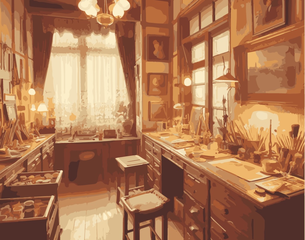 画家の城 30枚 背景素材集