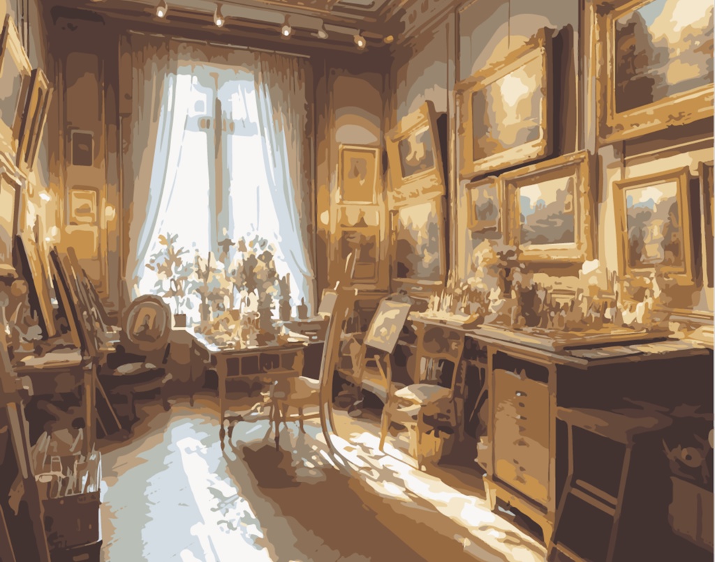 画家の城 30枚 背景素材集