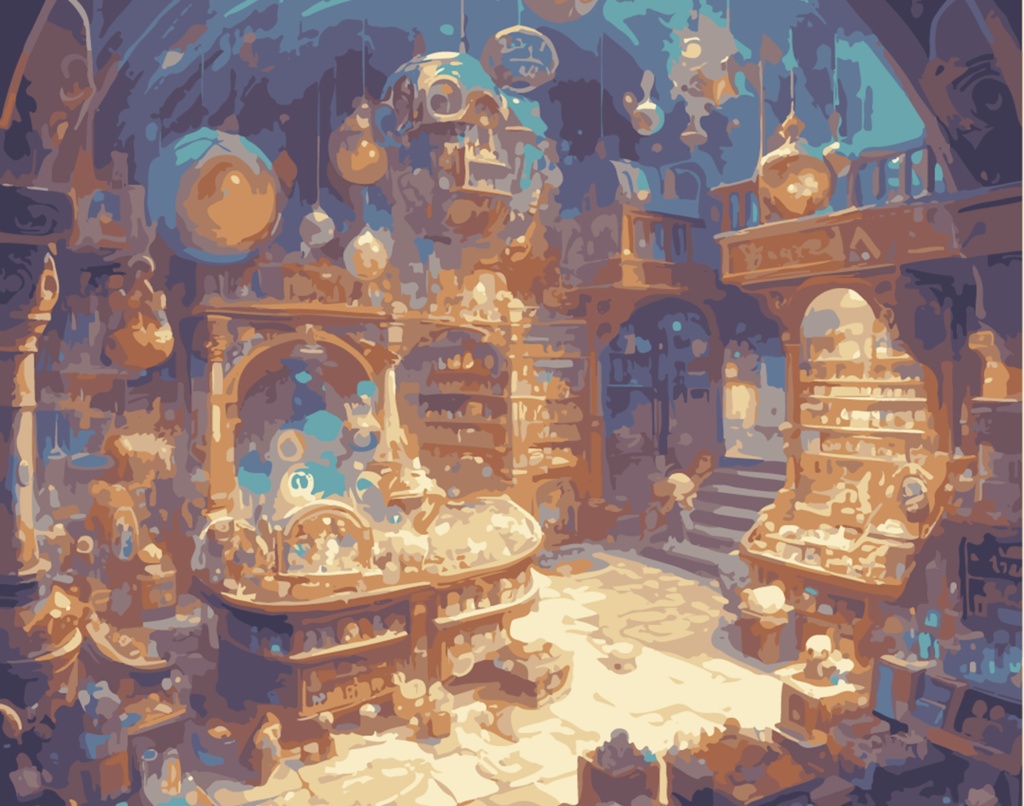 ファンタジーな商店 30枚素材