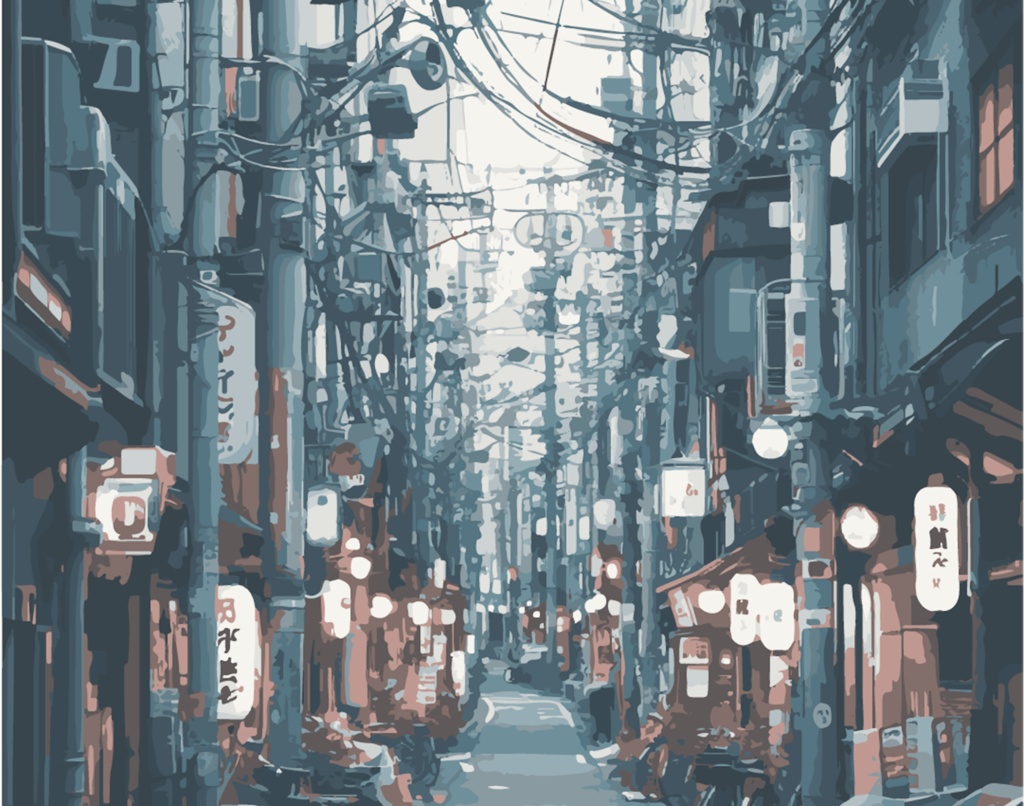 裏路地 朝夕夜 素材集