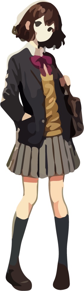 学生モブキャラ立ち絵素材 10人