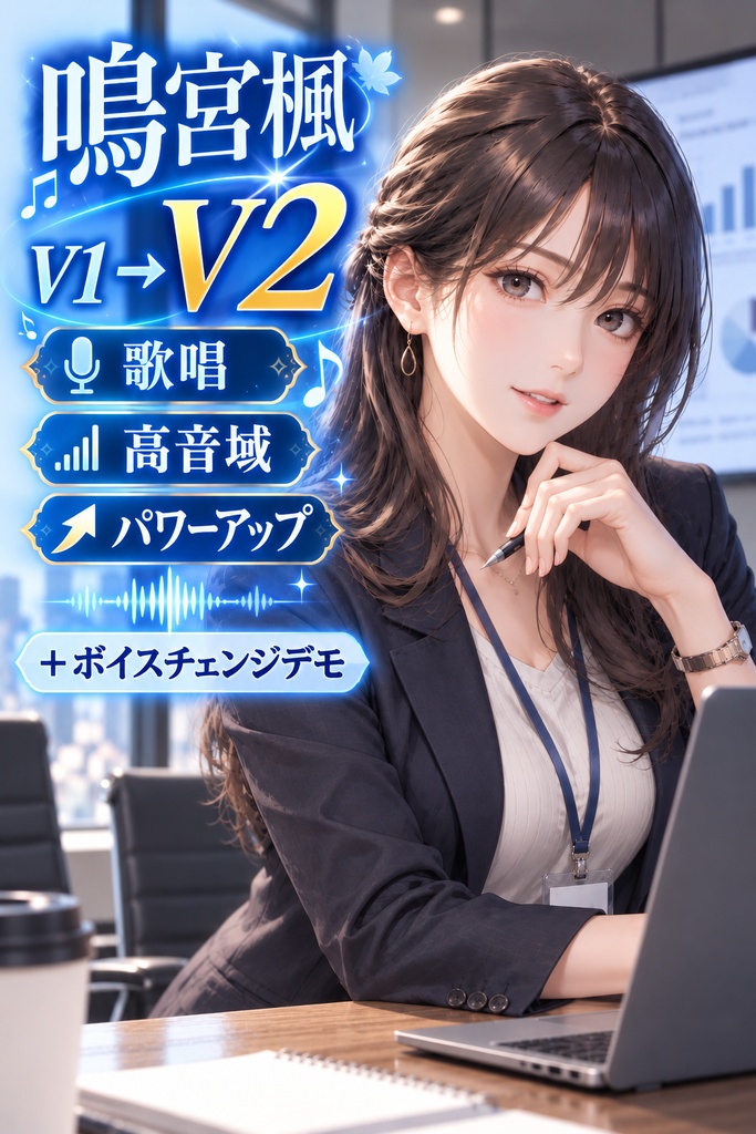 人事部の鳴宮楓さん V2 ~歌唱・高音域パワーアップ~ボイスチェンジモデルRVCv2