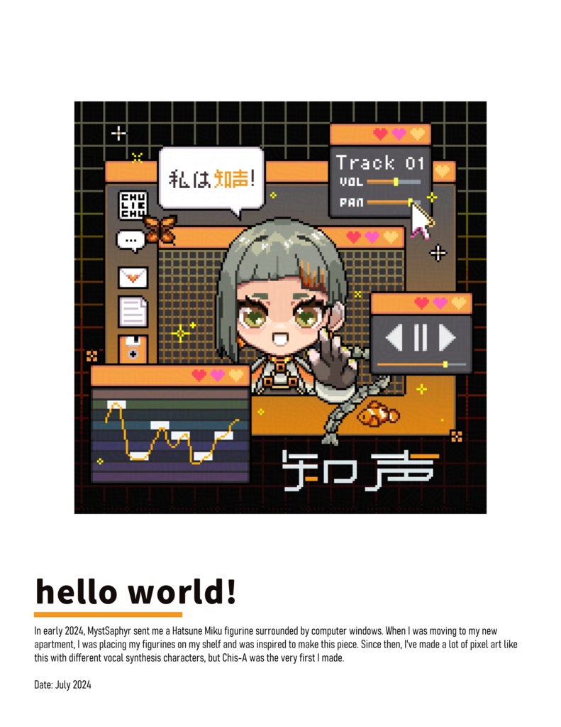 Cheerful Sensation ~ チアフル・センセーション ~ Vol. 1: 知声 / Chis-A Art Collection by julieraptor 2023 - 2024