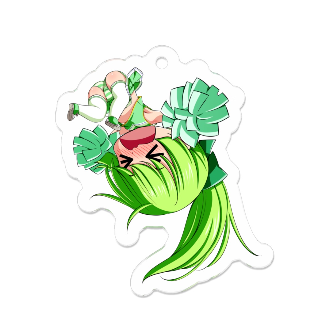 四葉の戦姫クローバーローゼ クローバーリーフアクリルキーホルダーチアガールバージョン