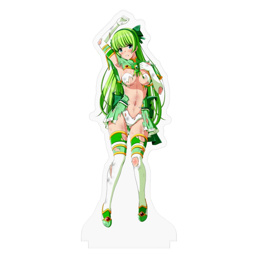 四葉の戦姫クローバーローゼ アクリルフィギュア 愛情の戦姫クローバーリーフ抱き枕バージョン