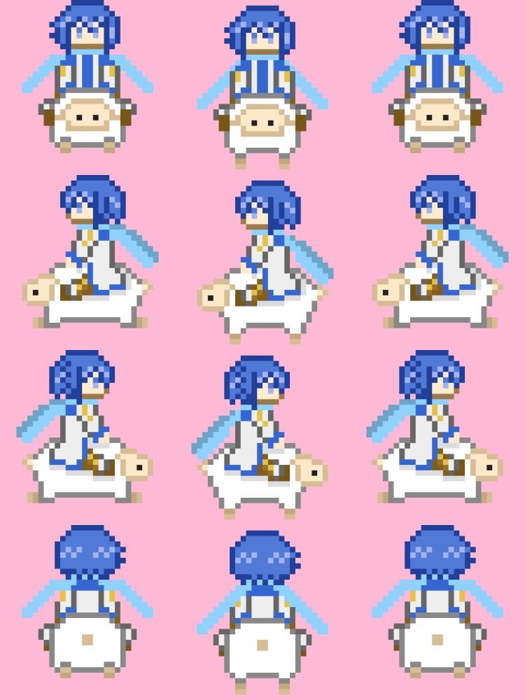 【カクテルカイトパーティー3】pictSQUAREで使える専用アバター「羊に乗ったKAITOセット」