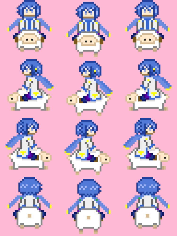 【カクテルカイトパーティー3】pictSQUAREで使える専用アバター「羊に乗ったKAITOセット」