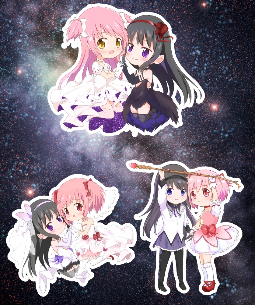 まどマギキャラ ペアシール