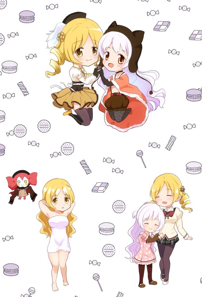 まどマギキャラ ペアシール