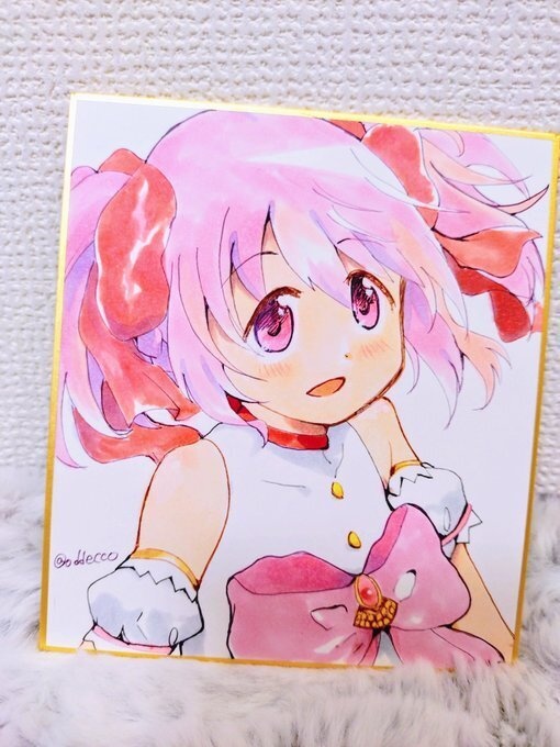 鹿目まどか　色紙