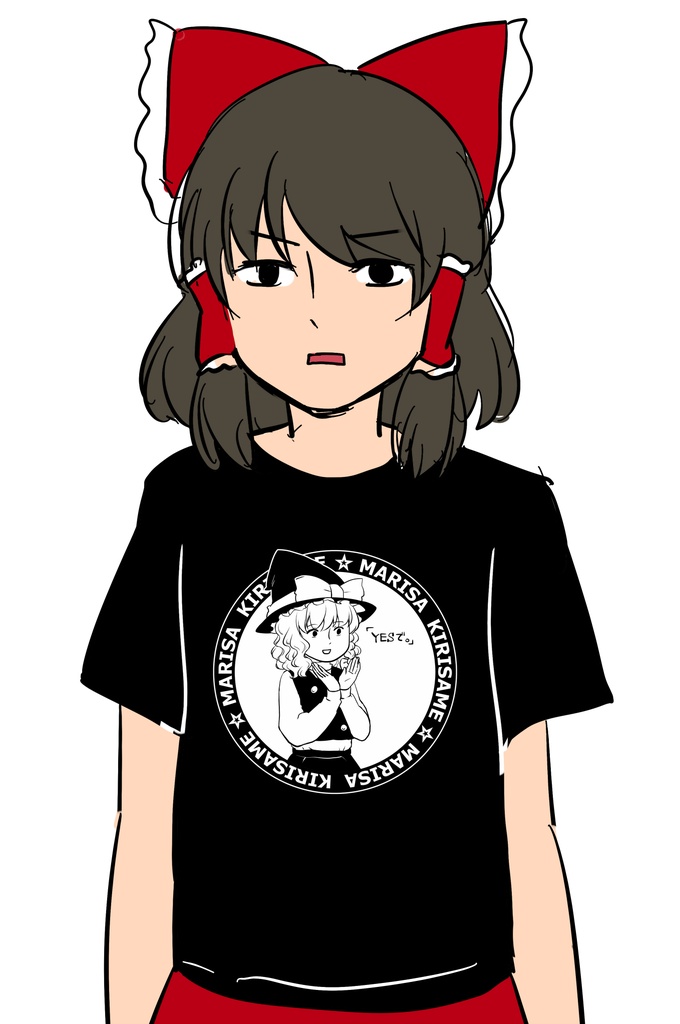 【訳あり】魔理沙のYESでTシャツ
