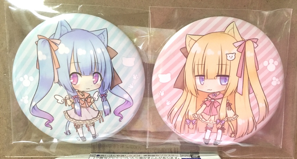 きらにゃん＆おとは缶バッジセット