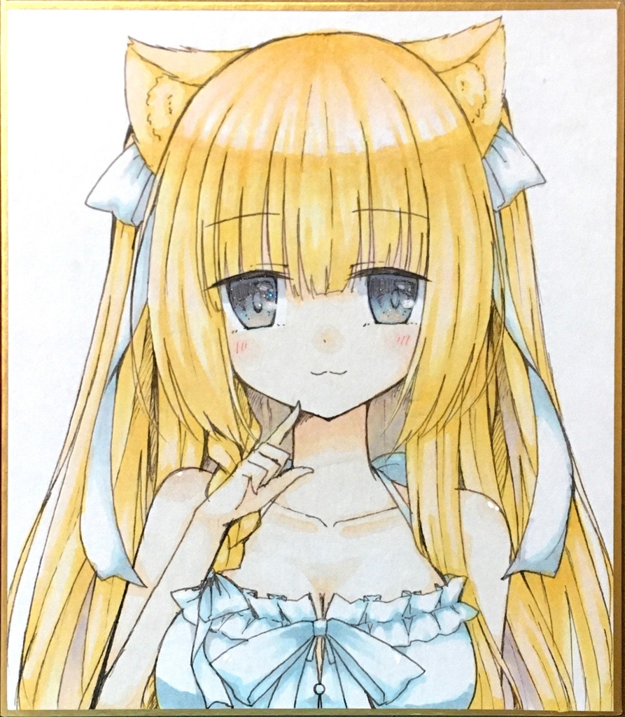 きらにゃん&おとは ミニ色紙2枚セット