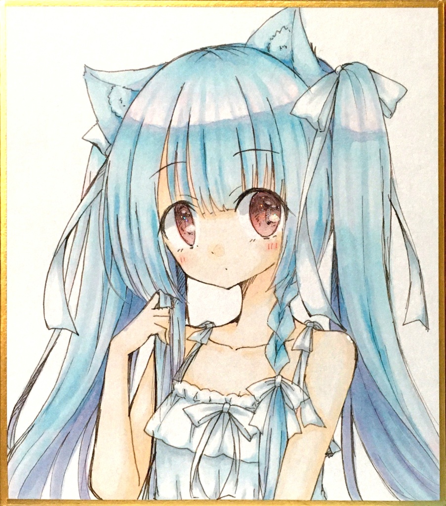 きらにゃん&おとは ミニ色紙2枚セット