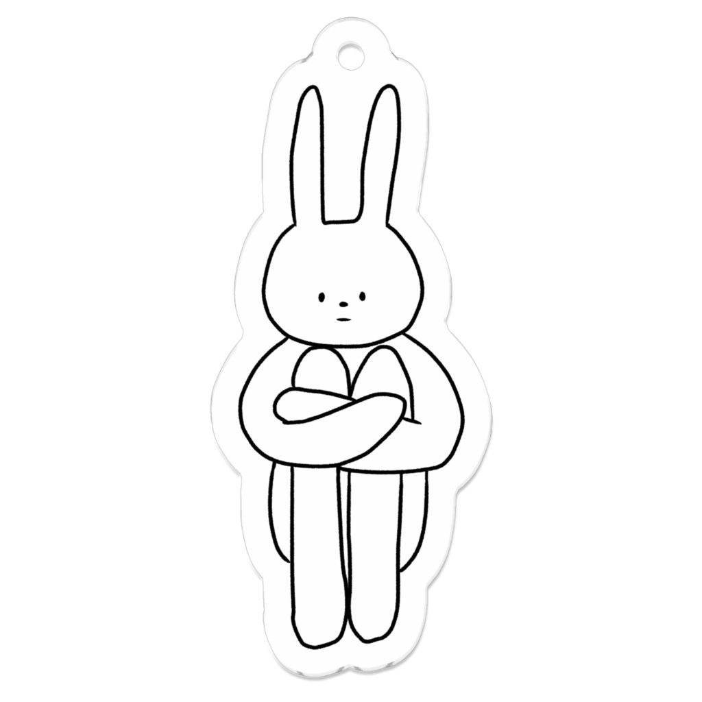 体育座り うさぎver. アクキー
