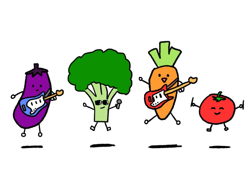 ベジタブルパーティー ツアーTシャツ