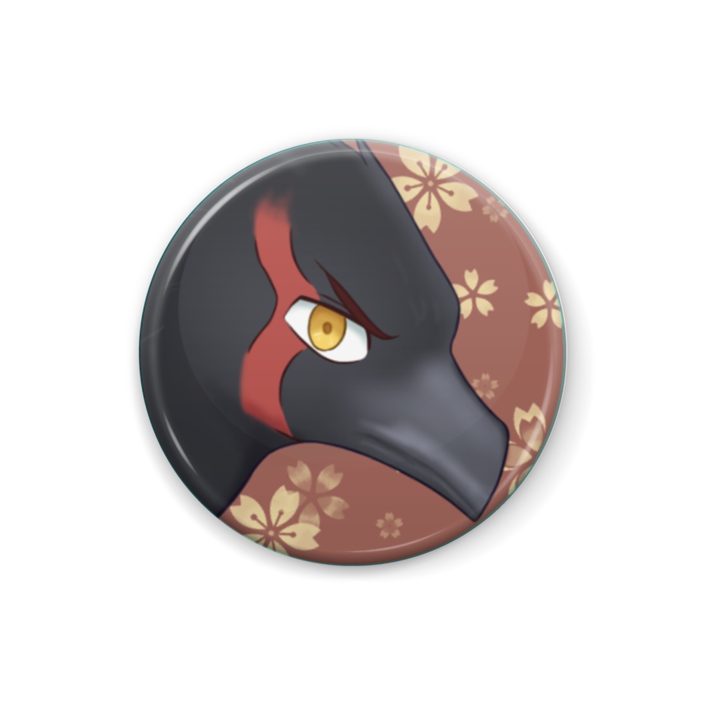 【70人記念】缶バッジ:クロ