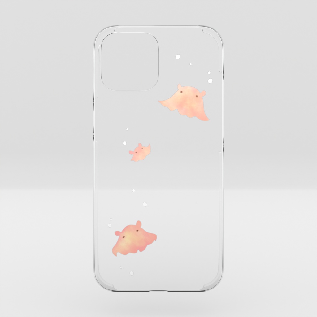 めんだこiPhoneケース クリア