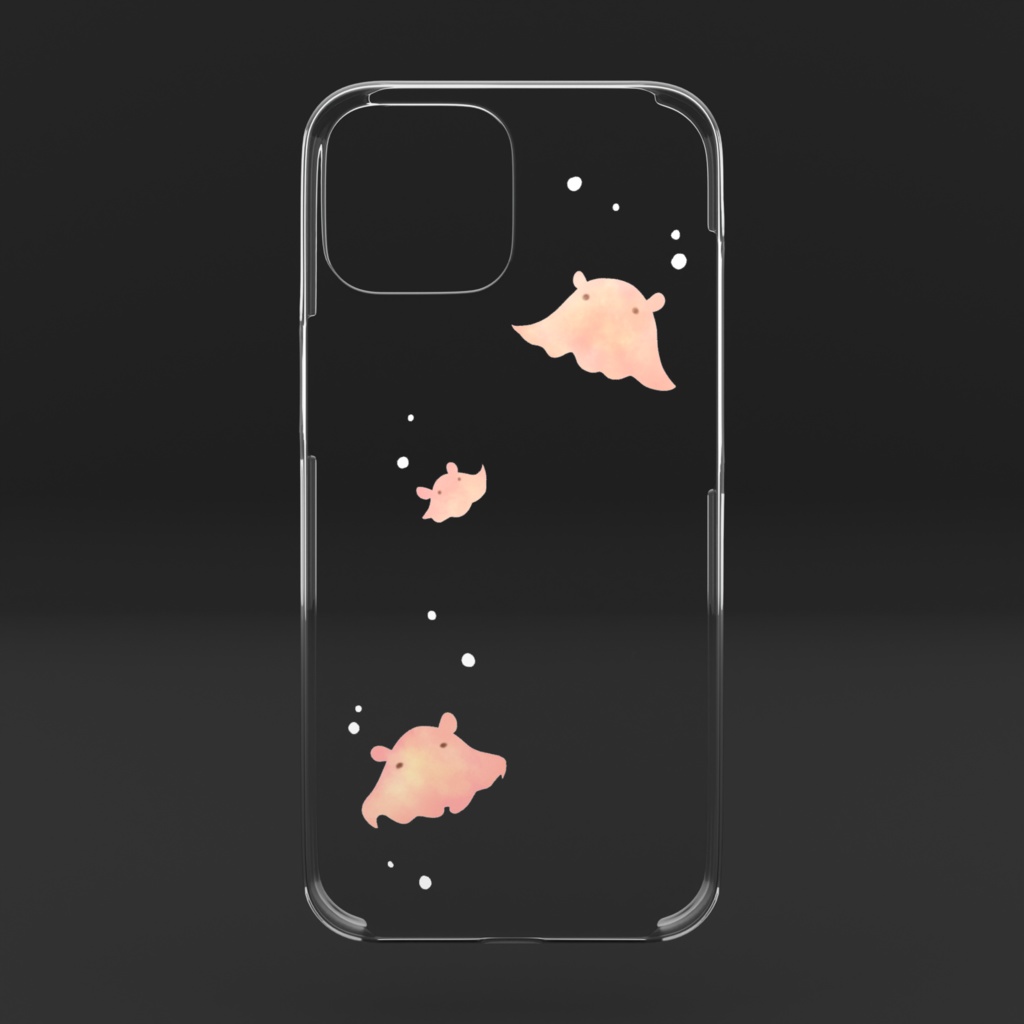 めんだこiPhoneケース クリア