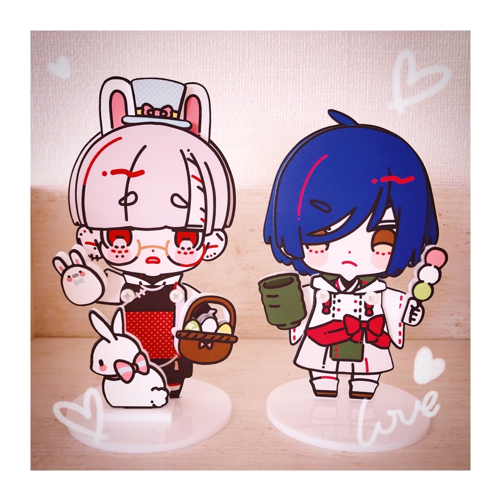 【commission】ぬいぐるみ風アクリルスタンド