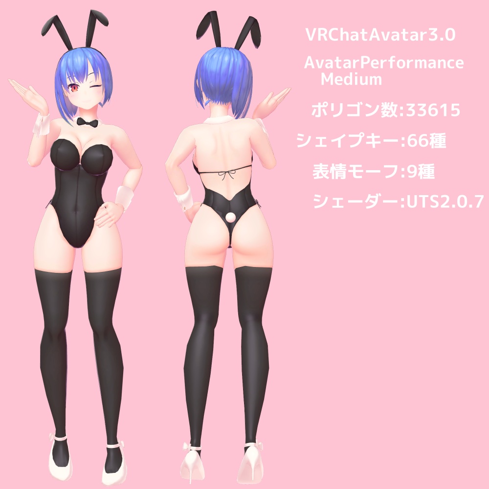 【オリジナル3Dモデル】シリア -Syria- バニースーツ【素体同梱】