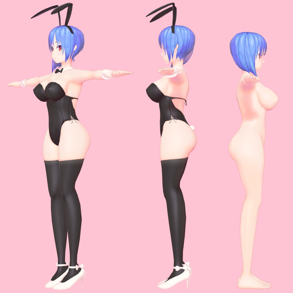 【オリジナル3Dモデル】シリア -Syria- バニースーツ【素体同梱】