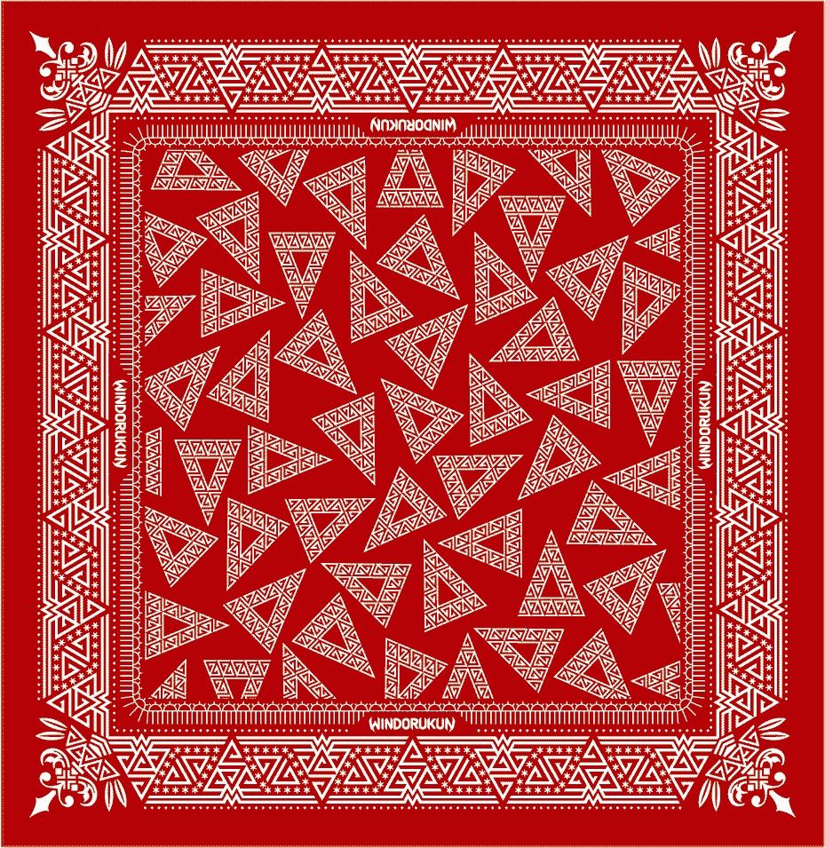 バンダナ-A-赤70cm