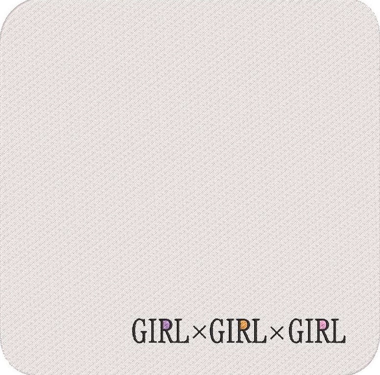 GIRLxGIRLxGIRL発行記念 ロゴ入りタオルハンカチ