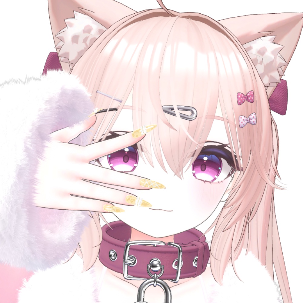 【16アバター対応】フリルリボン付きネイル♡ElegantFrills♡【MDollnail対応】