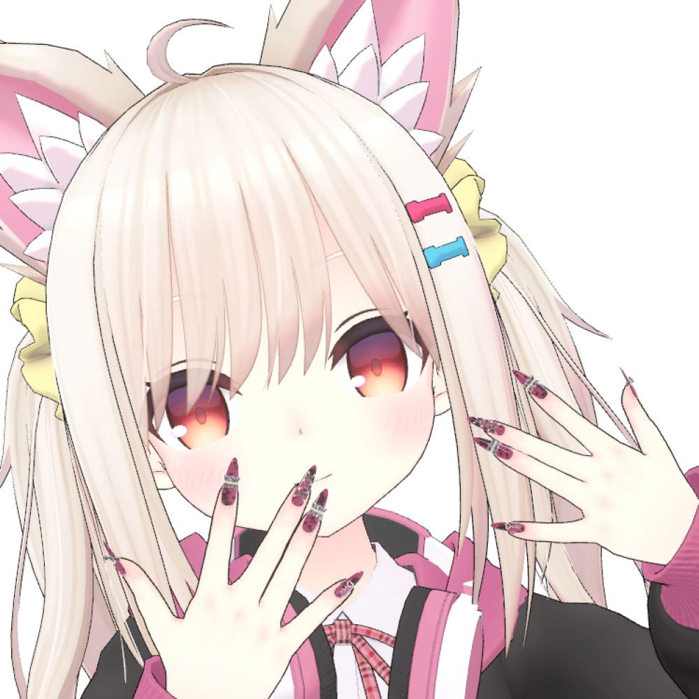 【16アバター対応】フリルリボン付きネイル♡ElegantFrills♡【MDollnail対応】