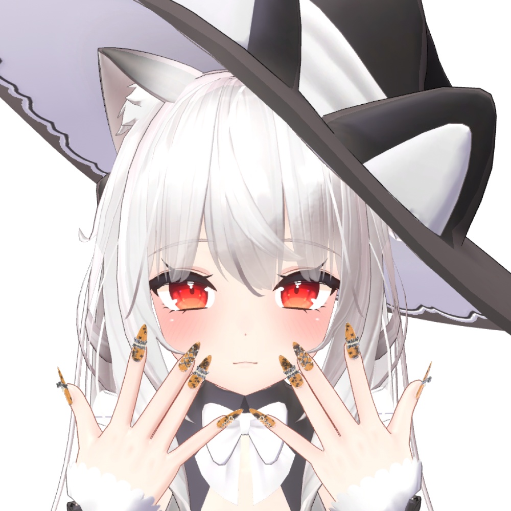 【16アバター対応】フリルリボン付きネイル♡ElegantFrills♡【MDollnail対応】