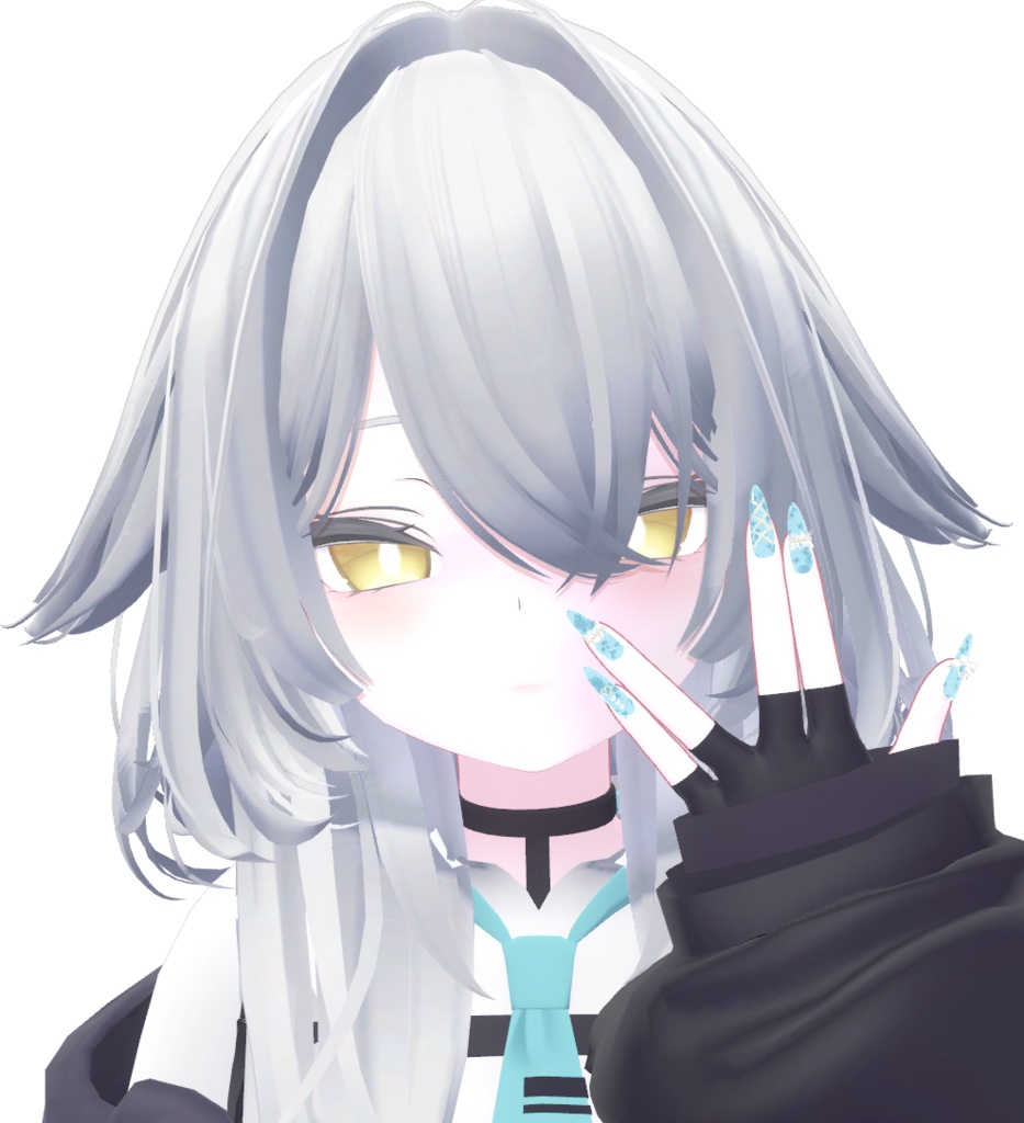 【16アバター対応】フリルリボン付きネイル♡ElegantFrills♡【MDollnail対応】