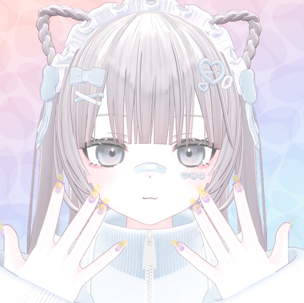 【14アバター対応】マーメイドネイル♡MermaidNails♡【MDollnail対応】