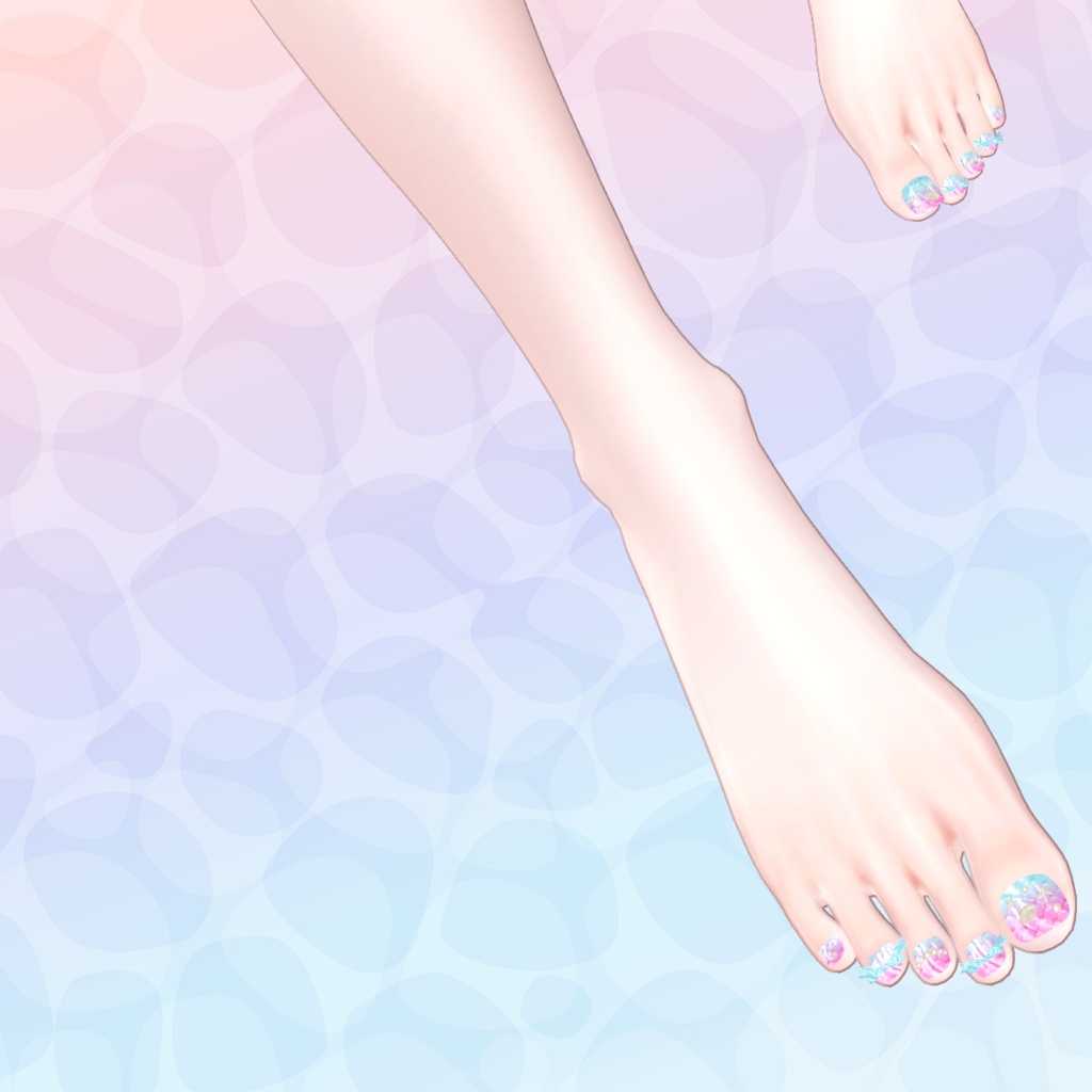 【14アバター対応】マーメイドネイル♡MermaidNails♡【MDollnail対応】