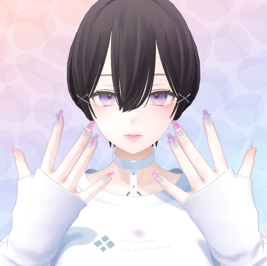 【14アバター対応】マーメイドネイル♡MermaidNails♡【MDollnail対応】