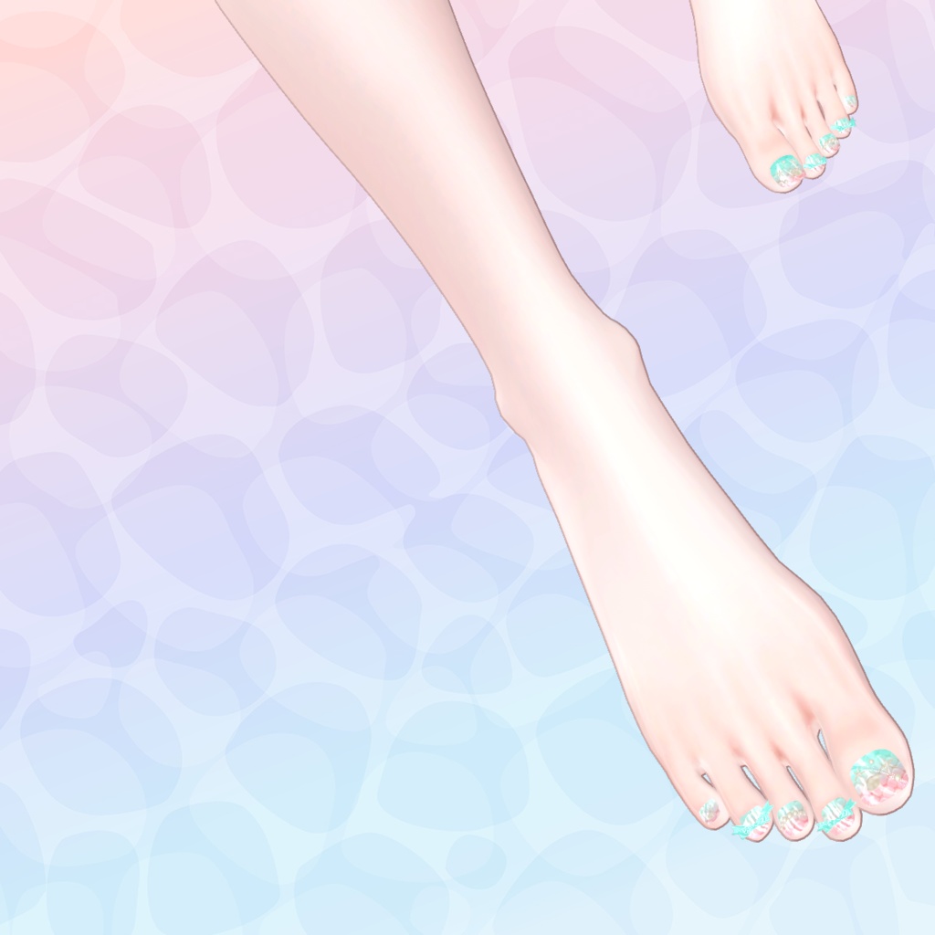 【14アバター対応】マーメイドネイル♡MermaidNails♡【MDollnail対応】