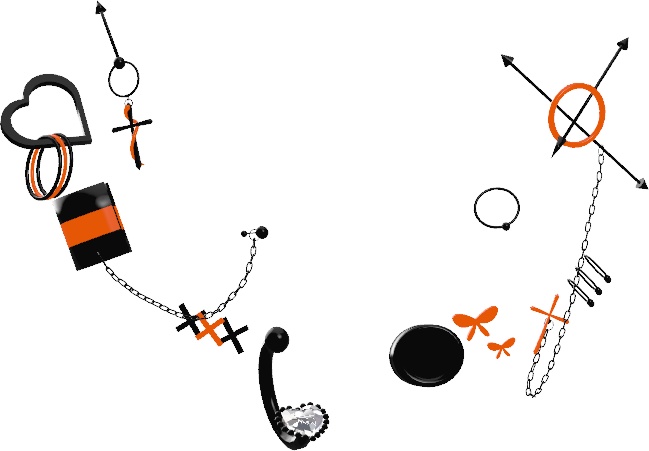 【17アバター対応】Punk Earrings【♡Chloe♡】