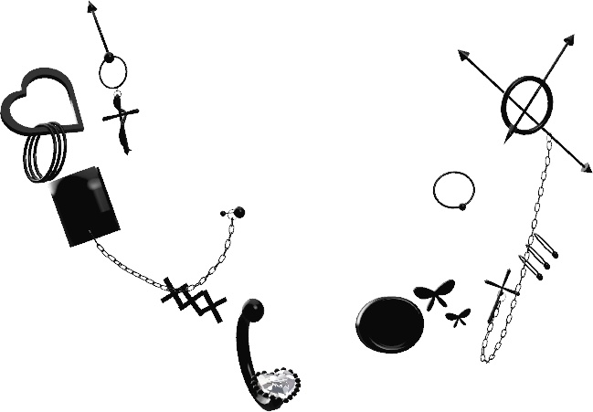 【17アバター対応】Punk Earrings【♡Chloe♡】