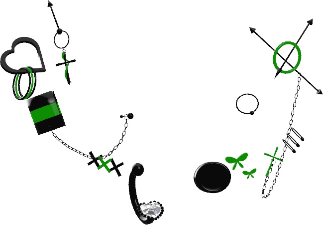 【17アバター対応】Punk Earrings【♡Chloe♡】