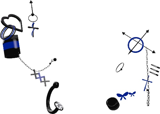 【5アバター対応】Punk Earrings【☆Chloe2☆】