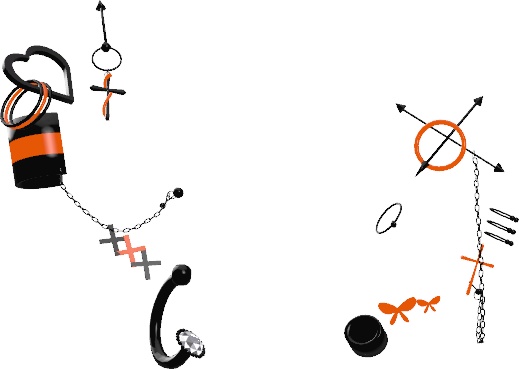 【5アバター対応】Punk Earrings【☆Chloe2☆】