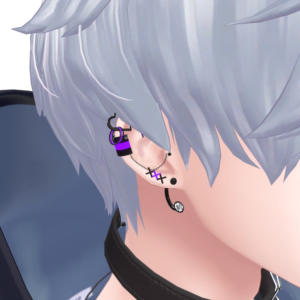 【5アバター対応】Punk Earrings【☆Chloe2☆】