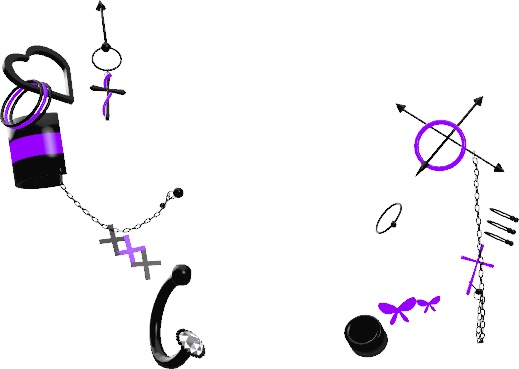 【5アバター対応】Punk Earrings【☆Chloe2☆】