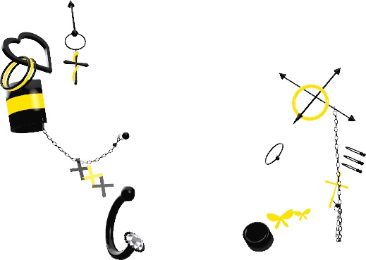 【5アバター対応】Punk Earrings【☆Chloe2☆】