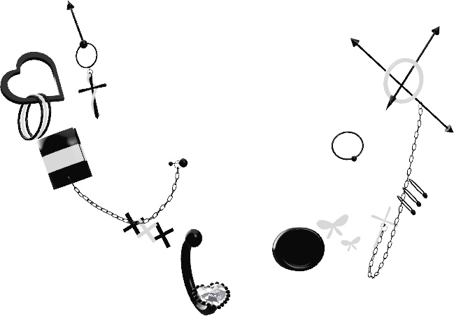 【5アバター対応】Punk Earrings【☆Chloe2☆】