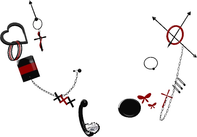 【5アバター対応】Punk Earrings【☆Chloe2☆】