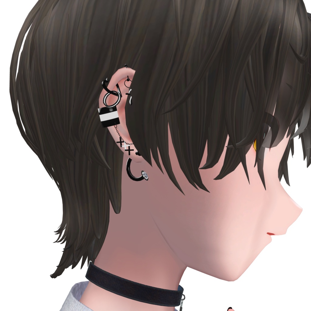 【5アバター対応】Punk Earrings【☆Chloe2☆】