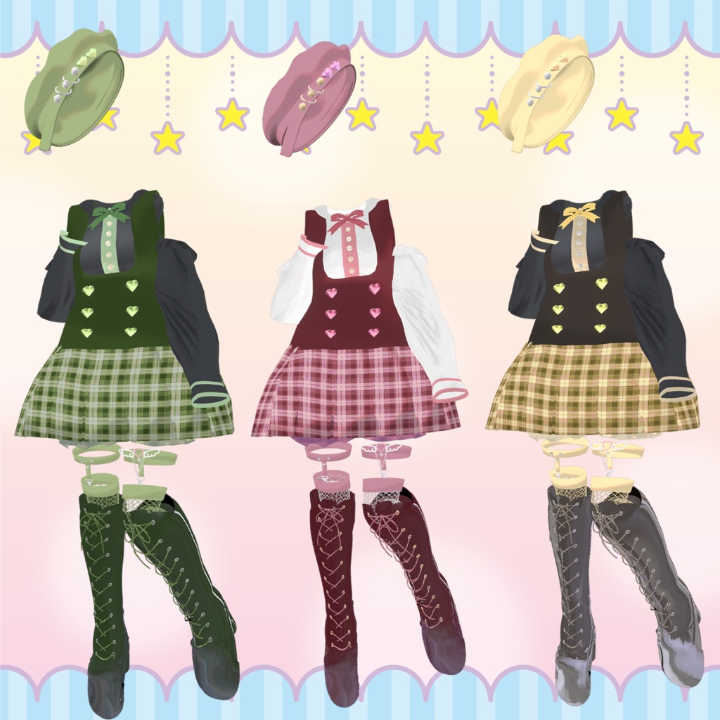 【11アバター対応】VRC想定【♡LovelyHeart♡】