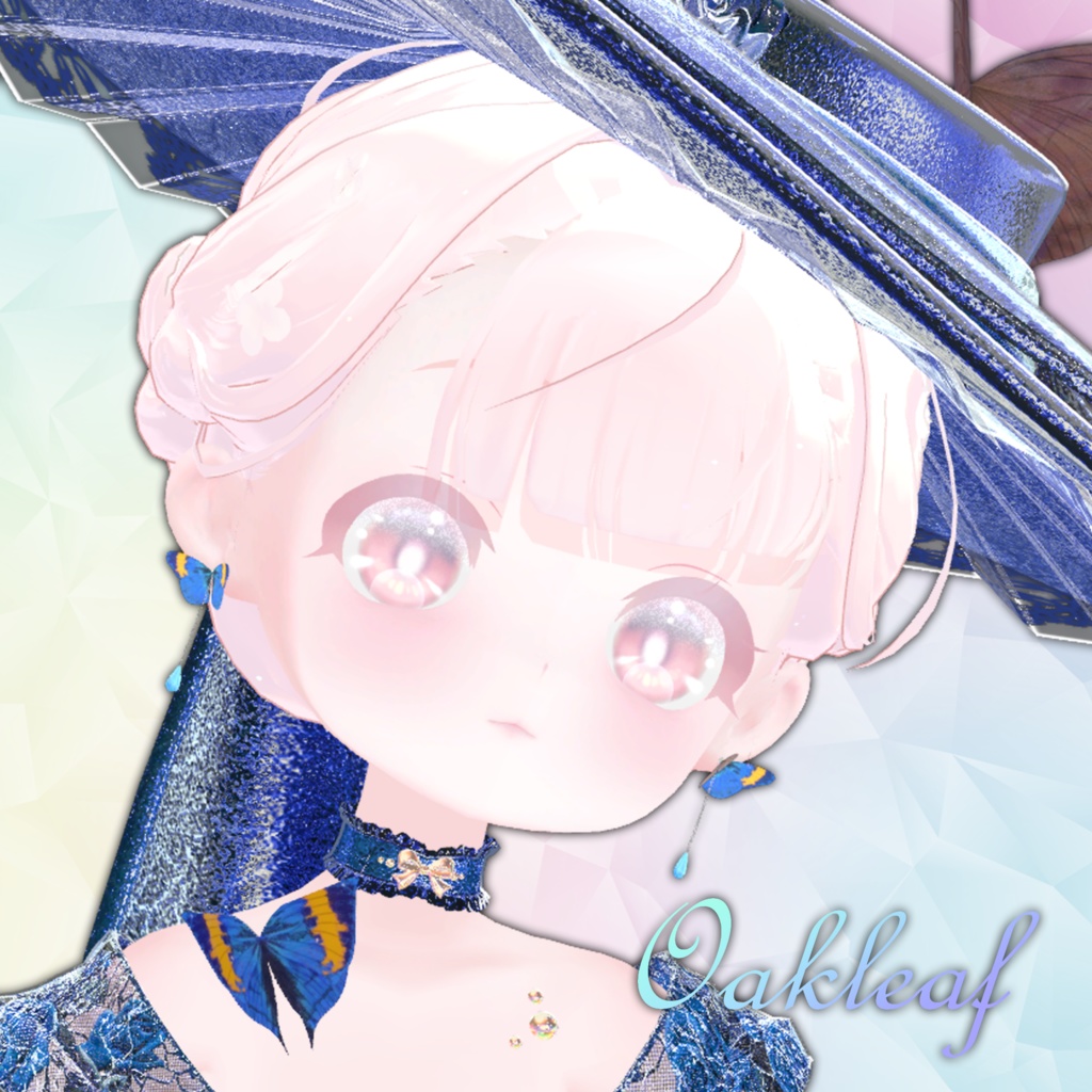 バタフライドロップピアス Butterfly Drop Earrings